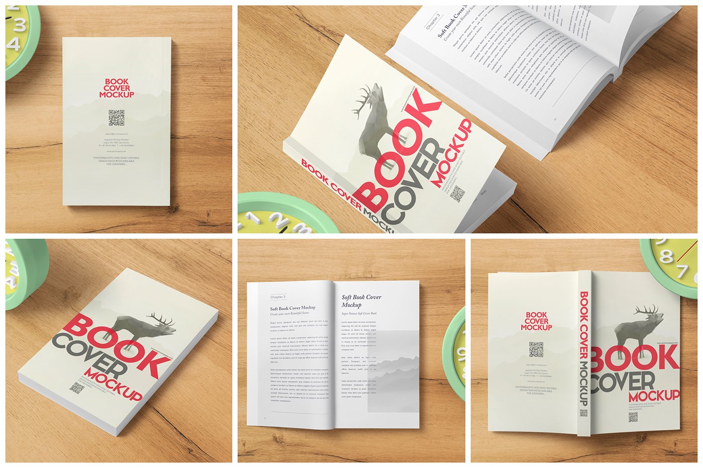 Super Octavo Softcover Book Mockups cover image.