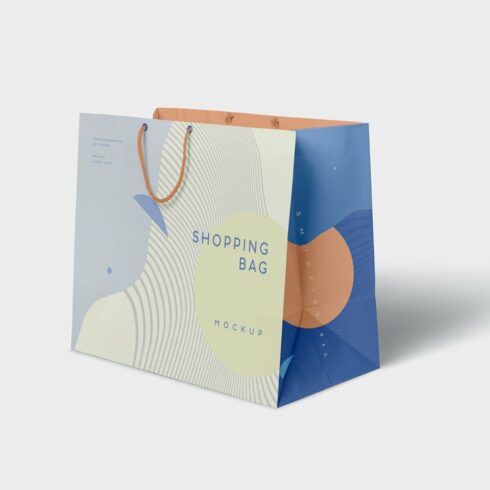 4 Paper Shopping Bag Mockups cover image.