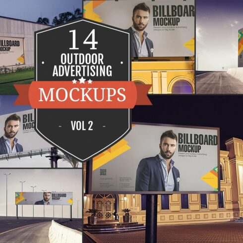 Outdoor Advertising Mockup Vol. 2 cover image.