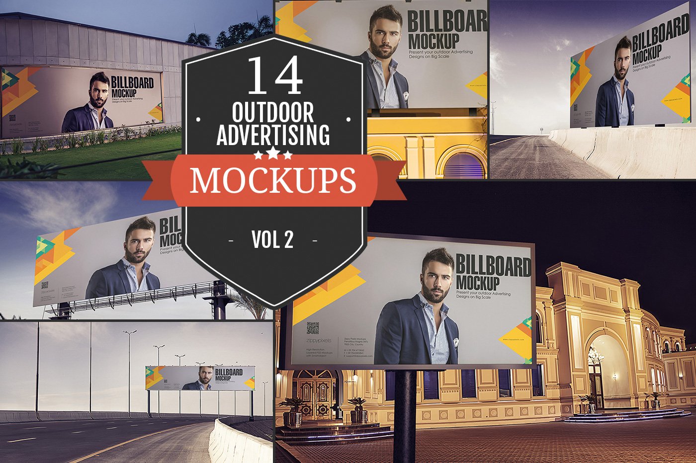 Outdoor Advertising Mockup Vol. 2 cover image.