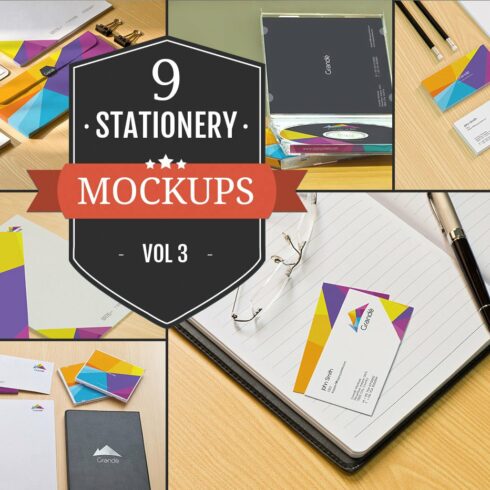 Branding Stationery Mockups Vol. 3 cover image.