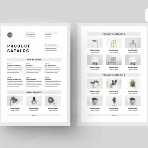 Product Catalog | MS Word & Indesign cover image.