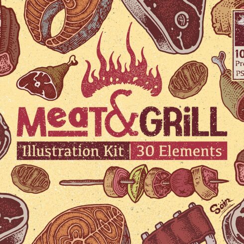 MEAT AND GRILL cover image.