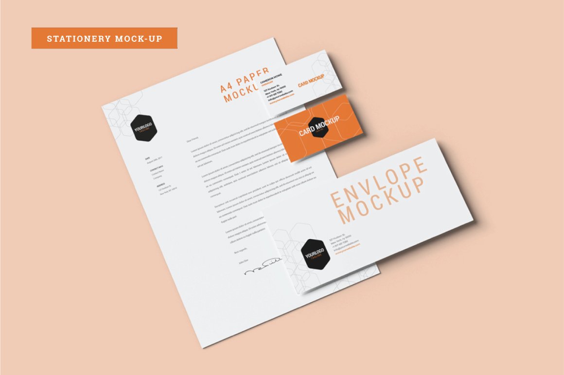 Branding Stationery Mockup cover image.