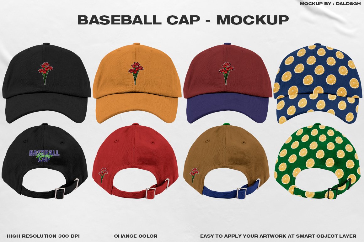 Baseball Cap - Mockup cover image.