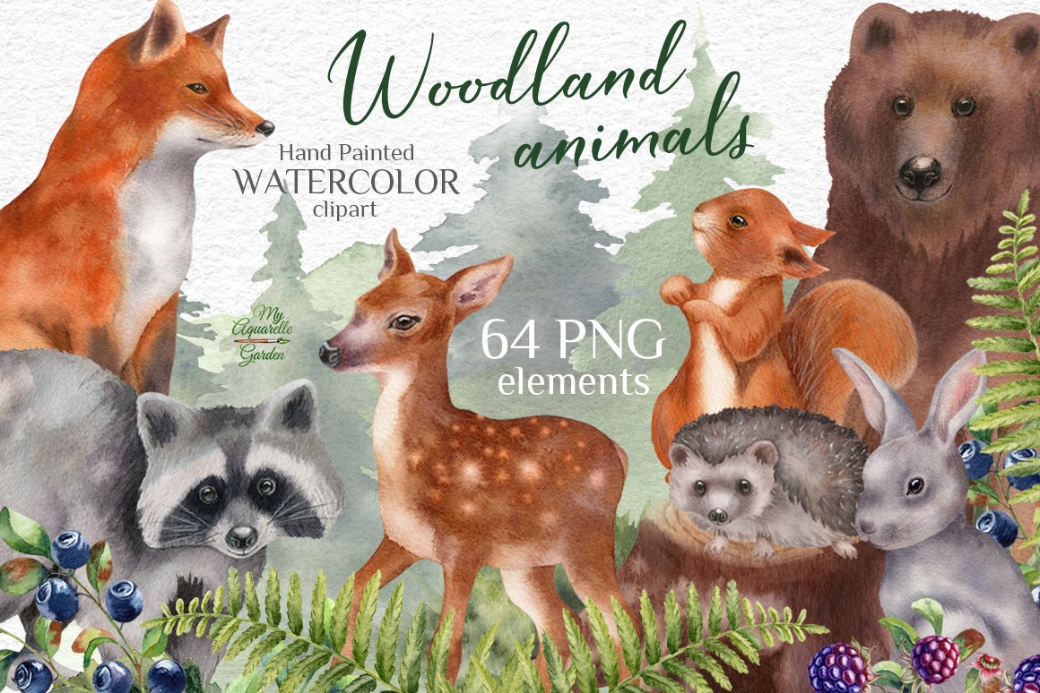 Woodland animals cover image.