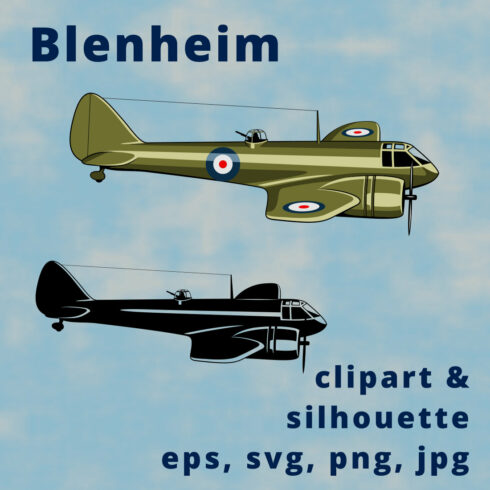 Blenheim British Light Bomber Clipart cover image.