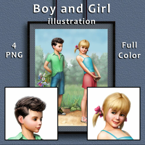 Boy and Girl Illustration cover image.