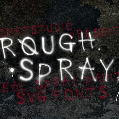 Rough Spray SVG typeface cover image.