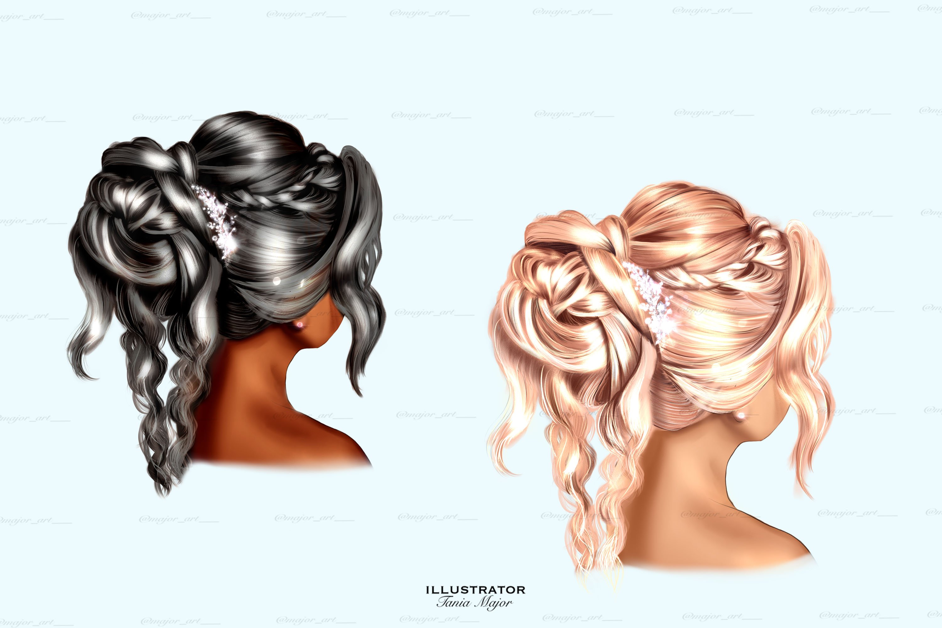 Logo hairdresser Clipart preview image.