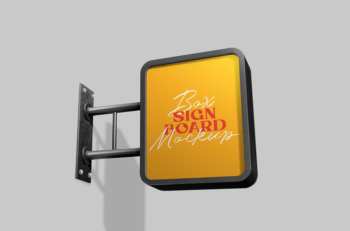 Box Signboard - Mockups preview image.