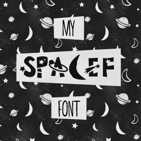 Spacef Font + Bonus: Font & Patterns cover image.
