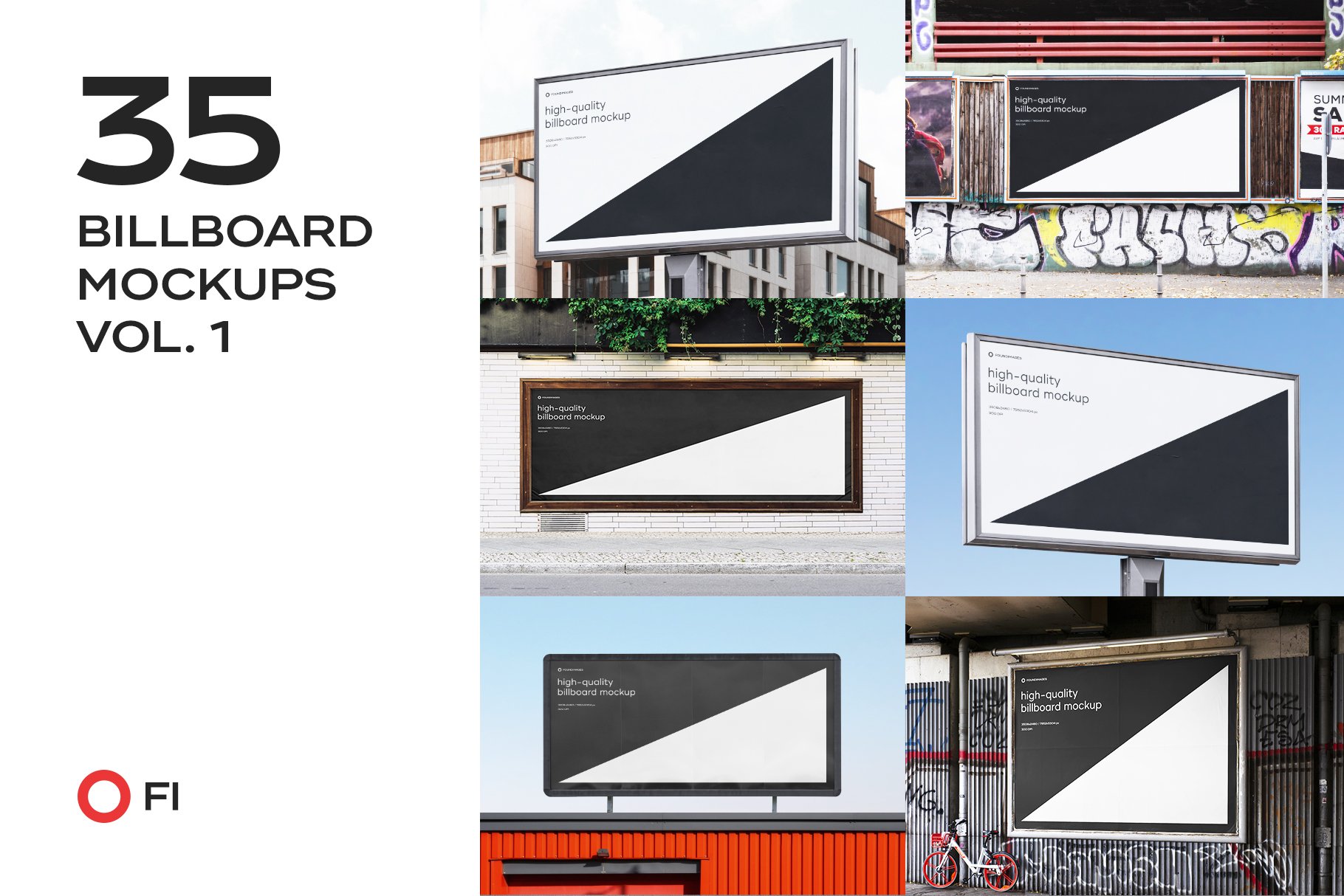 Billboard Mockup Template Bundle cover image.