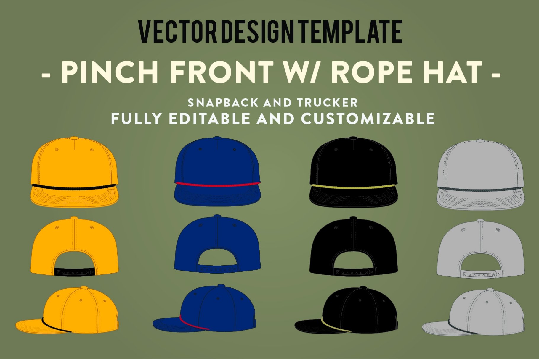 Hat Template - Dad Hat – MasterBundles