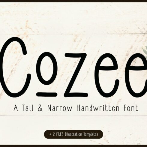 Cozee - Tall and Skinny Font cover image.