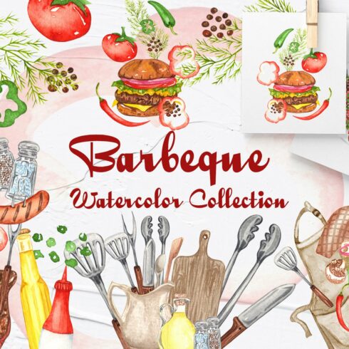 BBQ Watercolor Set cover image.