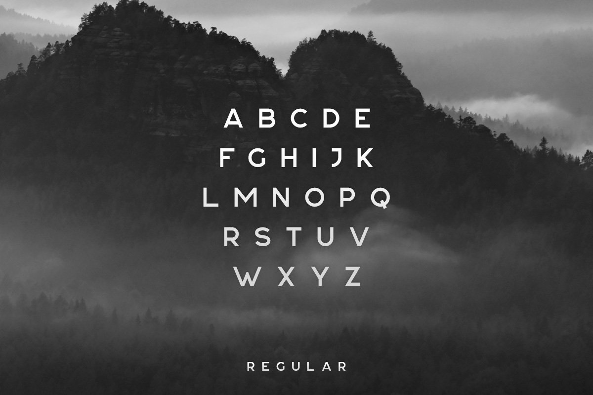 Njord Typeface preview image.