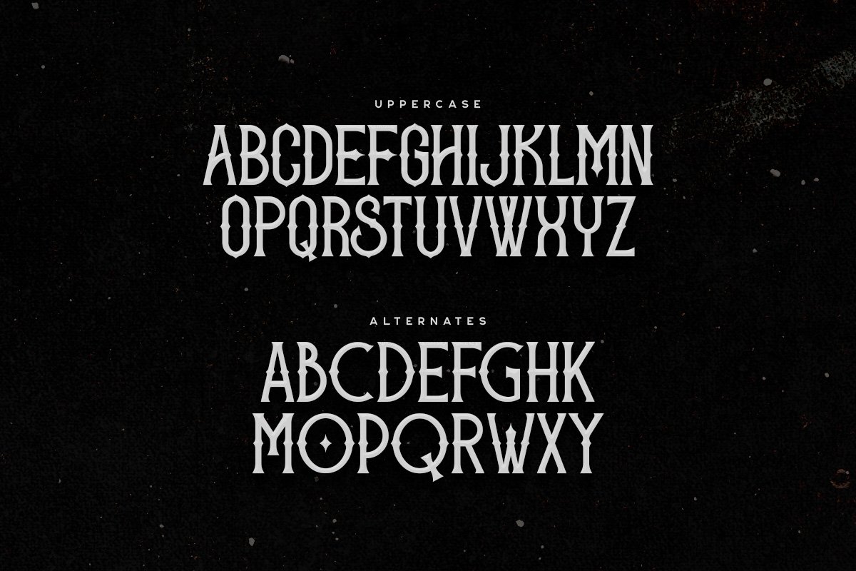 Mistlock Typeface preview image.