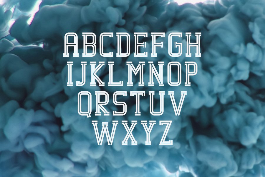 Decurion Typeface preview image.