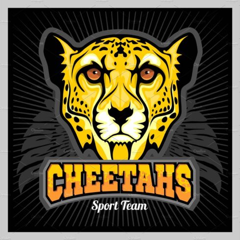 Cheetah Head - Mascot Emblem for cover image.