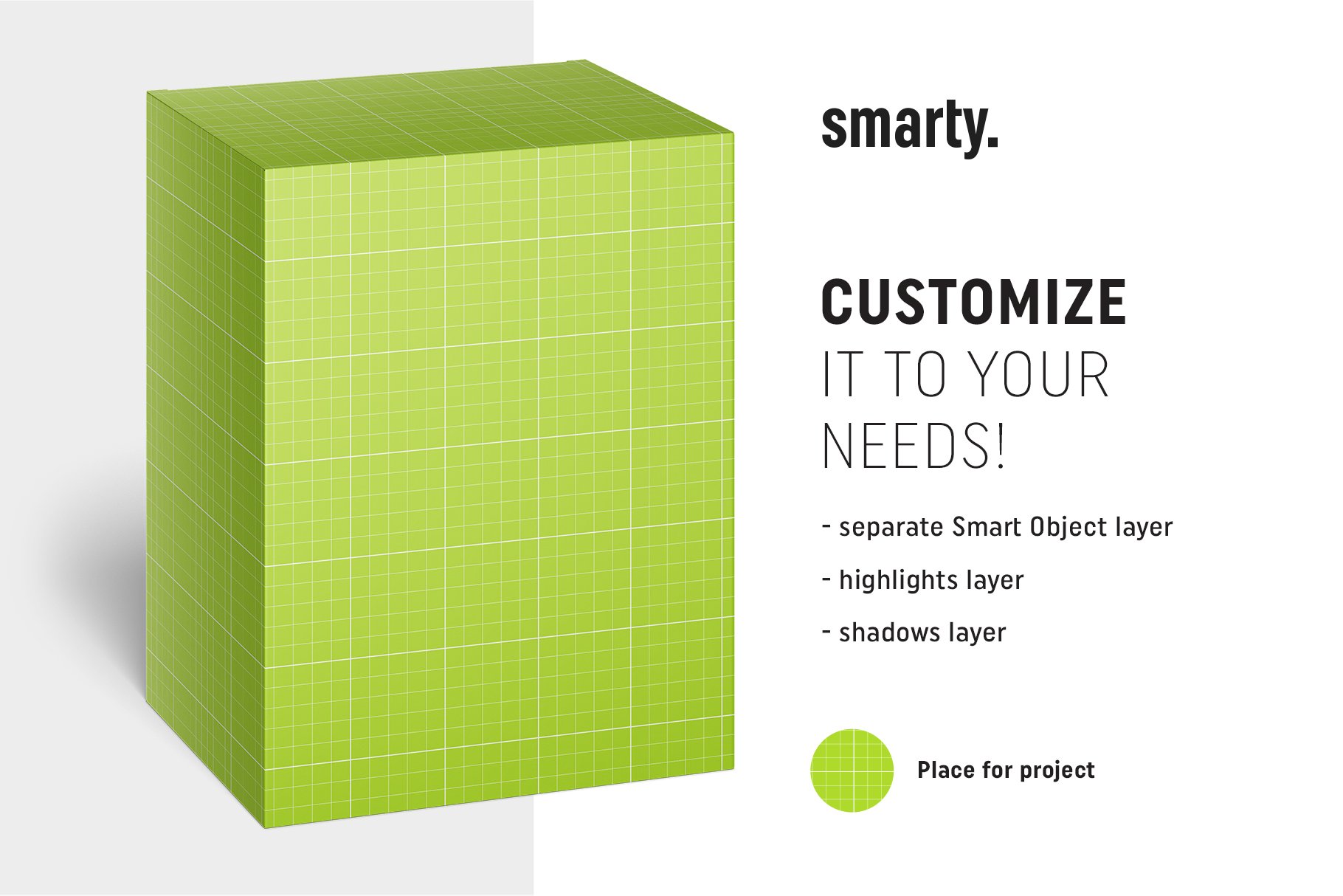 Box mockup / 105x135x85 mm preview image.