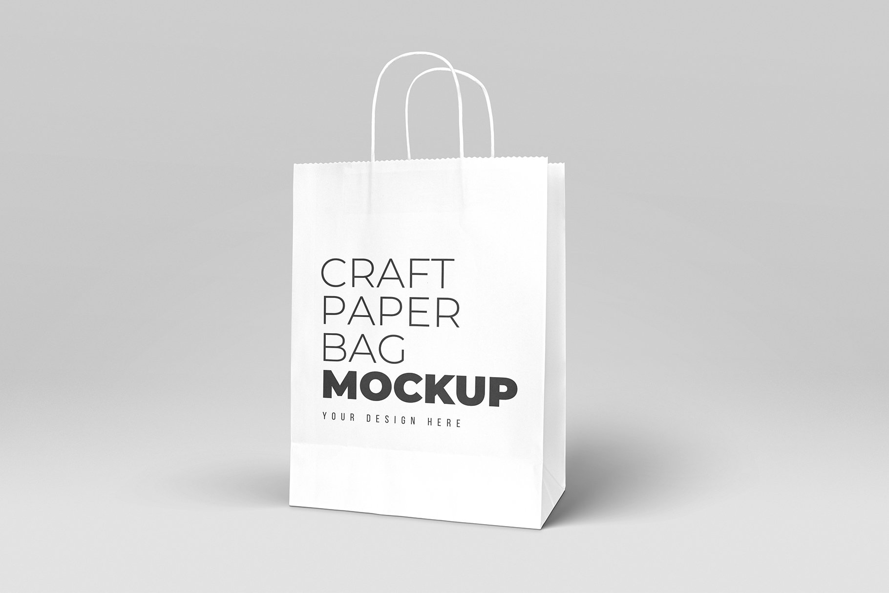 Craft Paper Bag Mockup cover image.