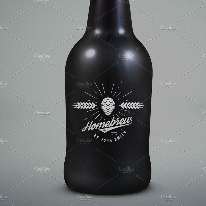 Vintage brewery logos and emblems preview image.