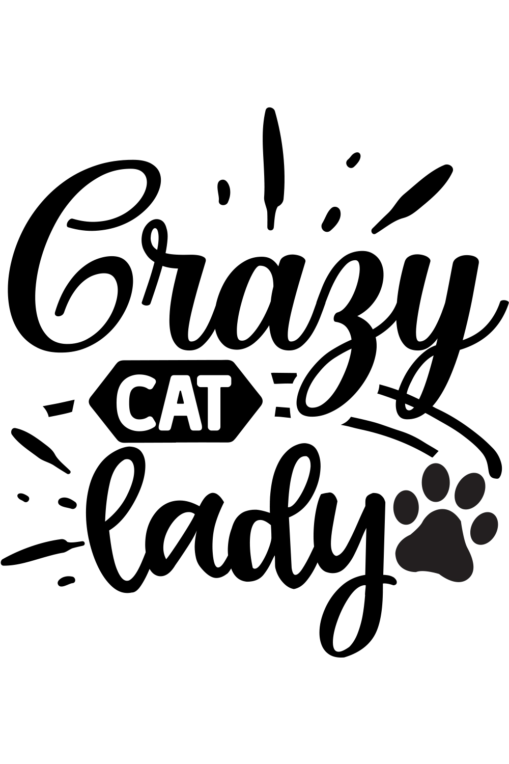 crazy cat lady svg pinterest preview image.