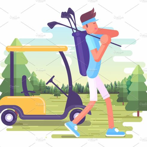 Golf Player at field cover image.