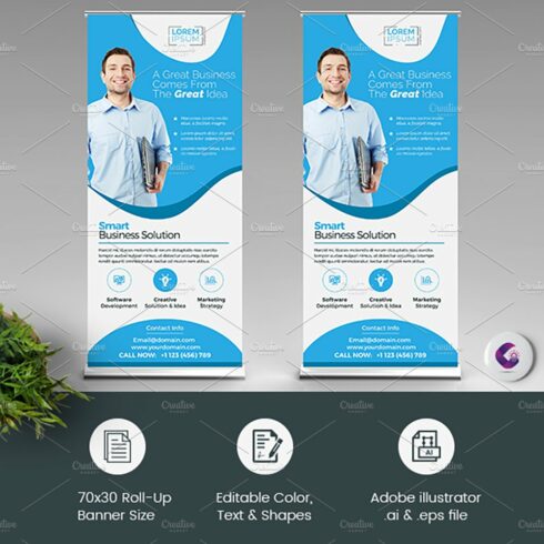 Clean Roll Up Banner cover image.