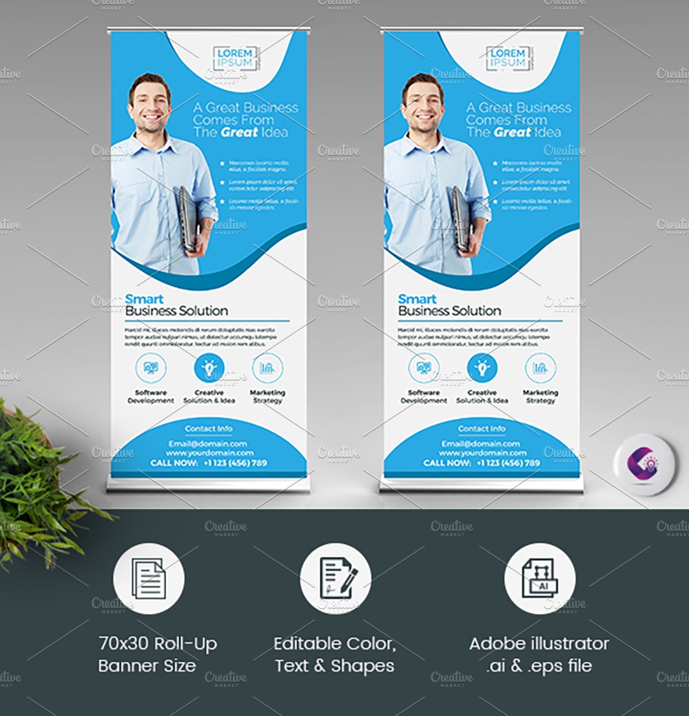 Clean Roll Up Banner cover image.