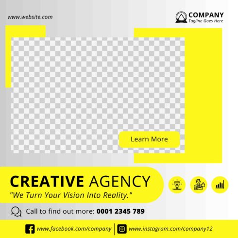 Creative Agency Flyer Template cover image.