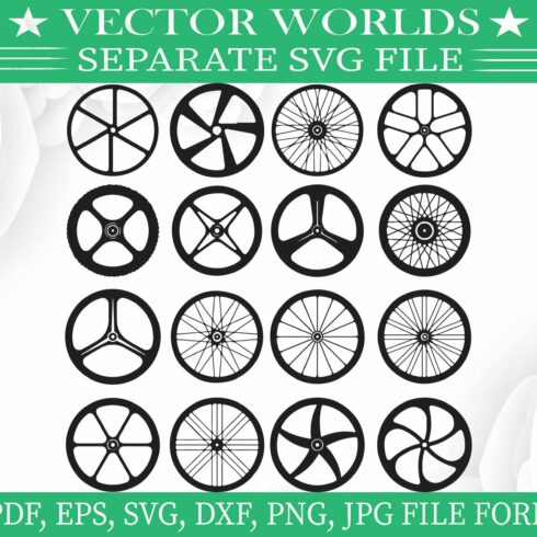Bicycle Wheel SVG, Wheel SVG cover image.