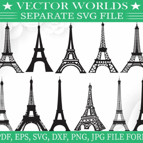 Eiffel Tower Svg, Eiffel, Tower Svg cover image.