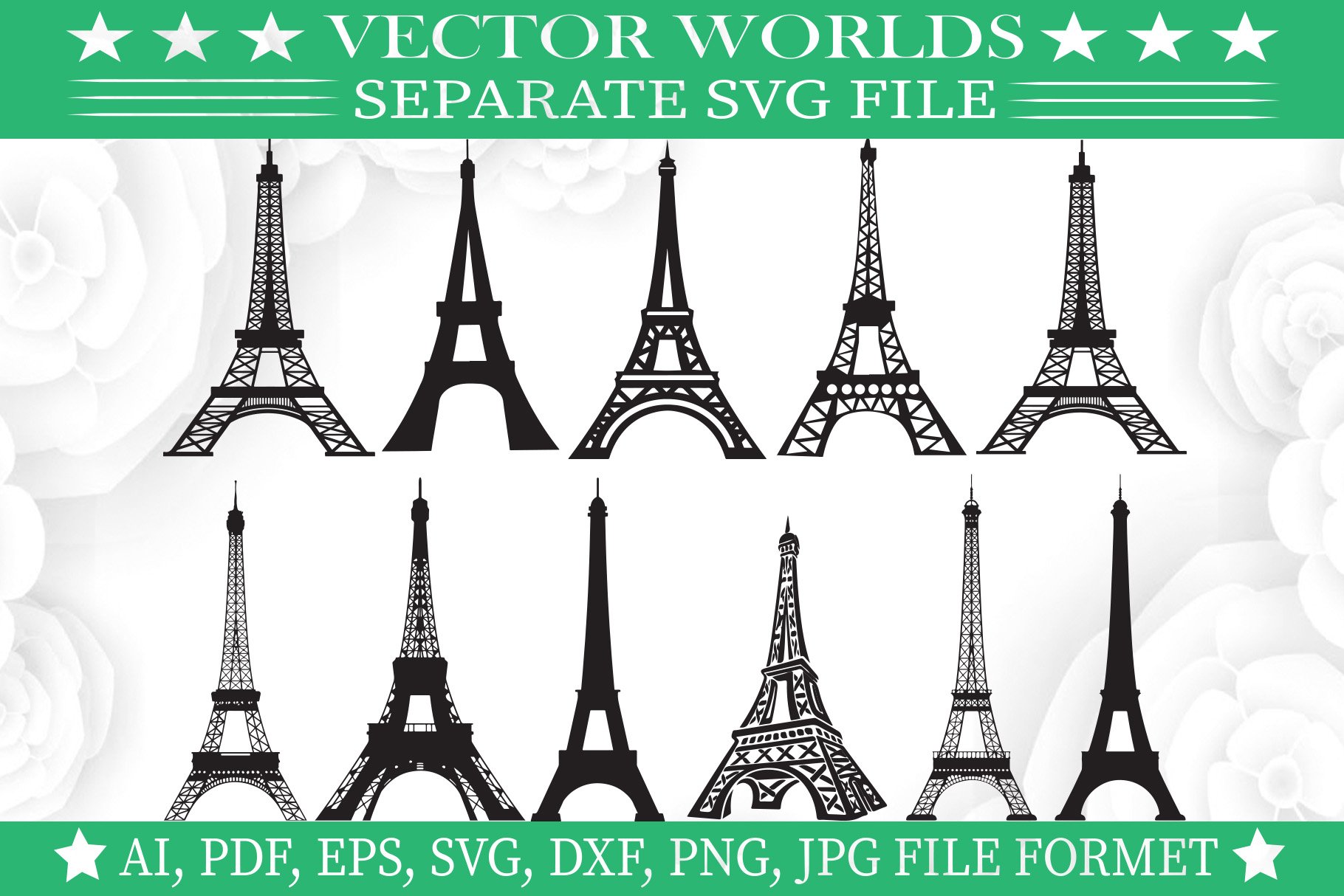 Eiffel Tower Svg, Eiffel, Tower Svg cover image.