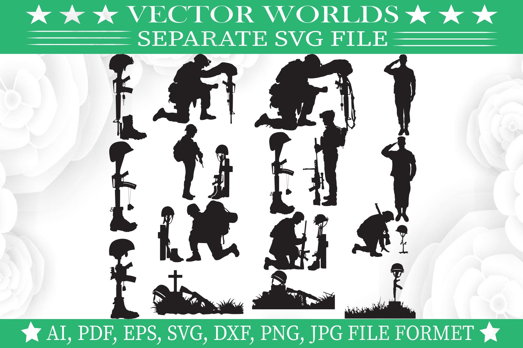 Fallen Soldiers Svg, Soldiers Svg cover image.