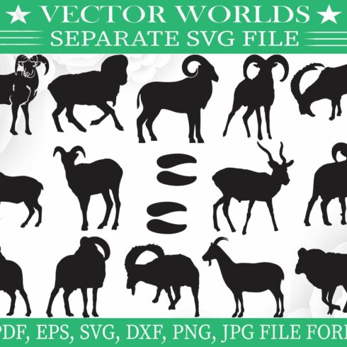 Ram Svg, Goat, Ibex, Rams Svg cover image.