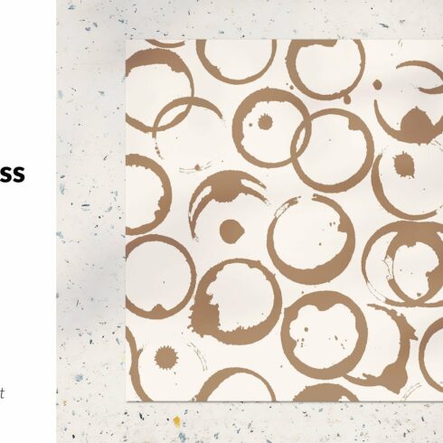 Coffee stains seamless pattern cover image.