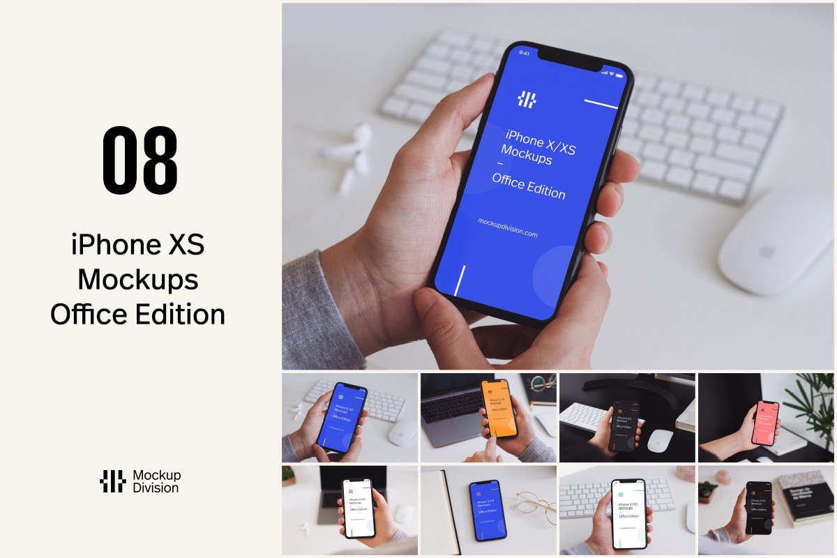 iPhone X/XS Mockups Office Edition cover image.