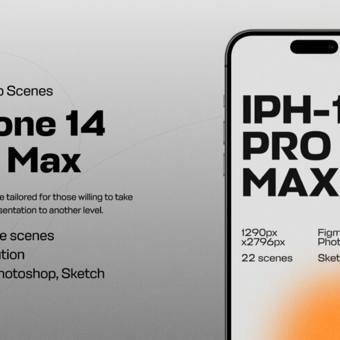 iPhone 14 Pro Max Mockups cover image.