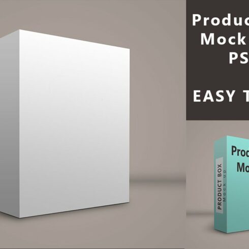 Product - Box - PSD Mock up cover image.