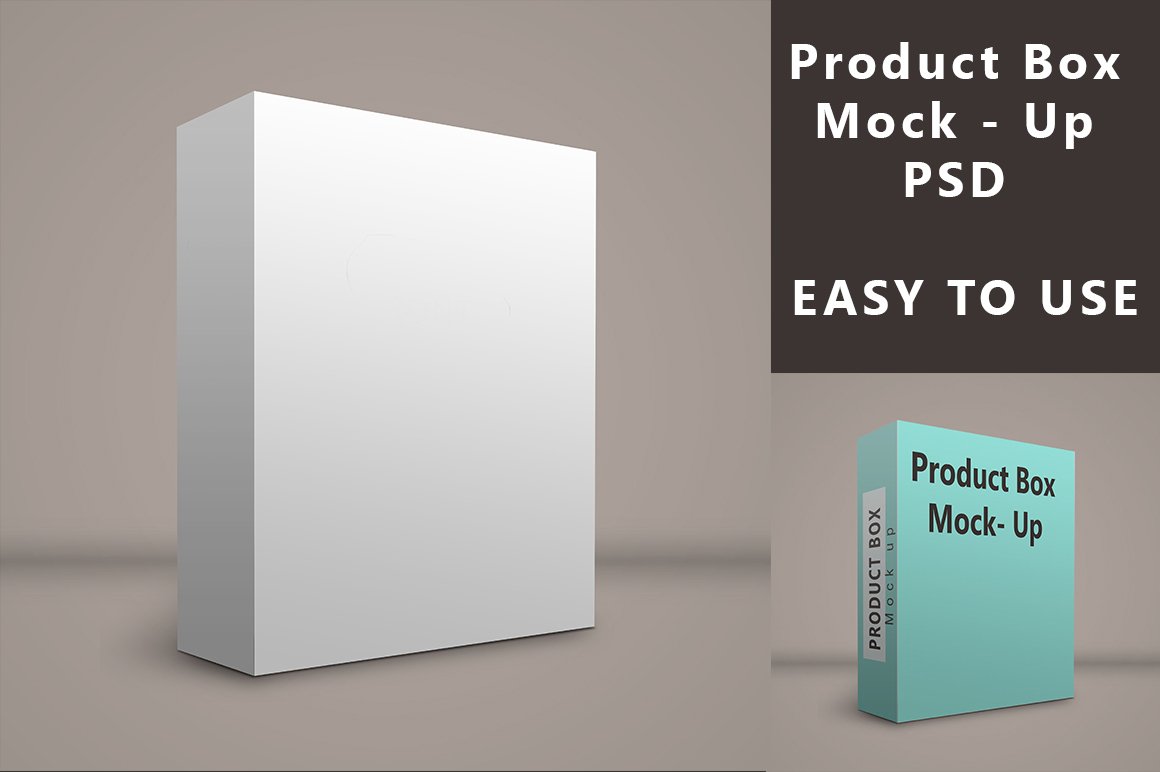 Product - Box - PSD Mock up cover image.