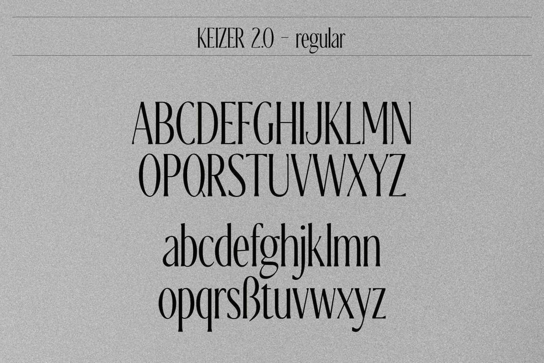Keizer – Modern & Condensed Serif preview image.
