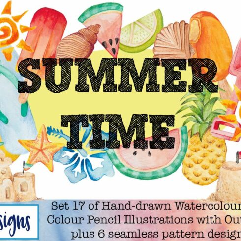 Summer Time Clip Art cover image.