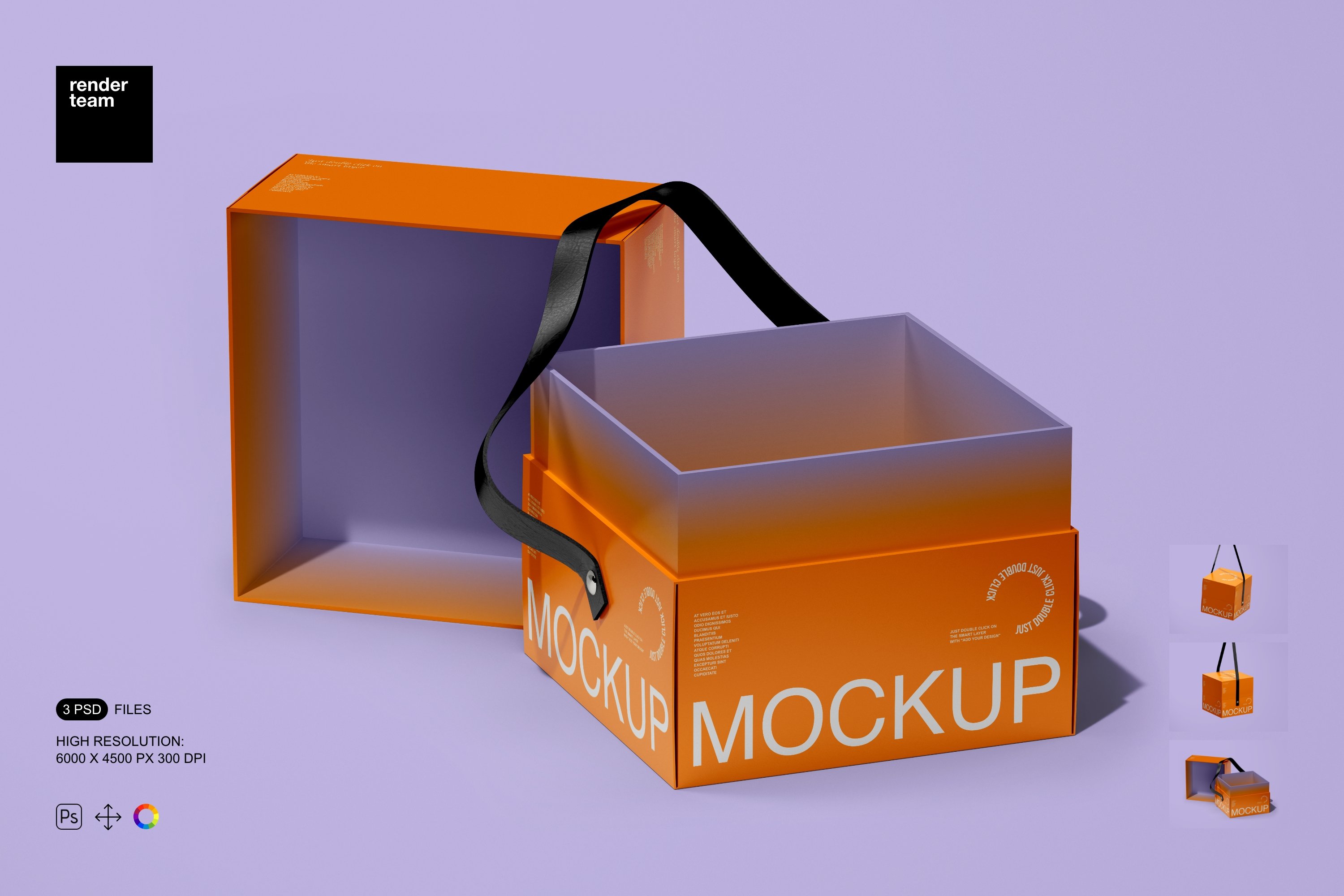 Paper Box Mockup Set cover image.