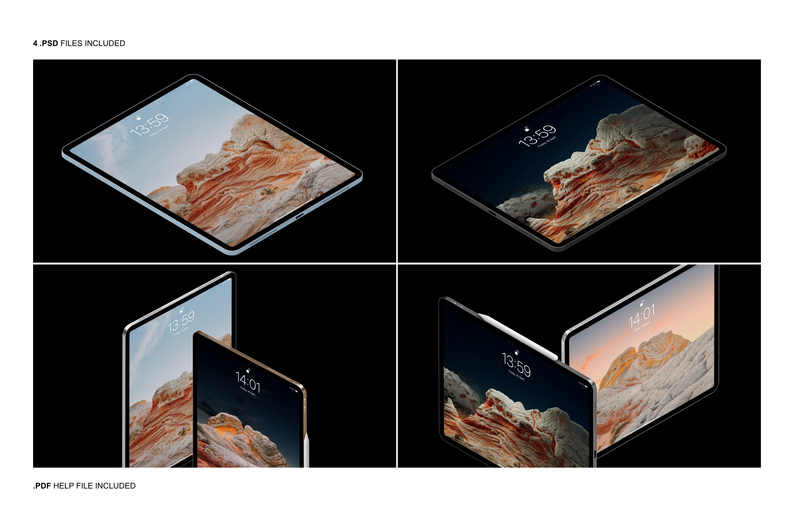 iPad Mockup Set preview image.