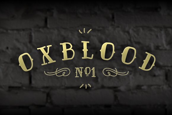 Oxblood No1 Family - Display Font cover image.