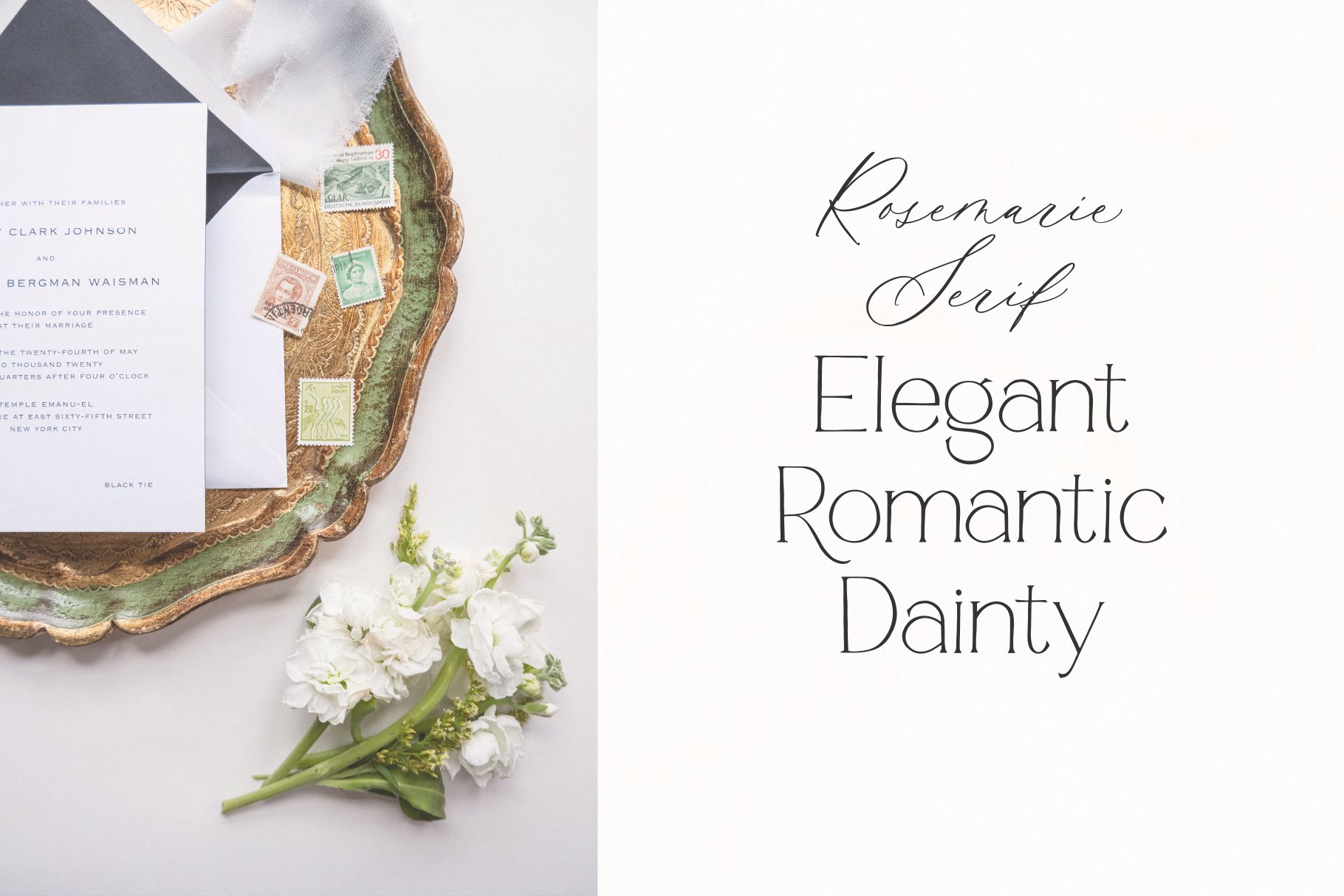 Rosemarie Dainty Serif preview image.