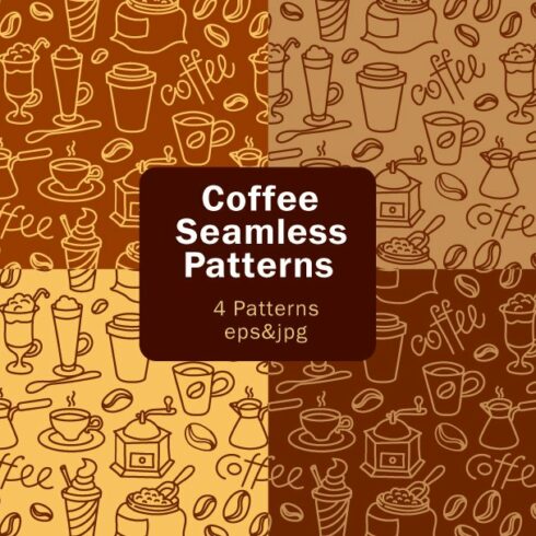 Coffee Patterns set cover image.