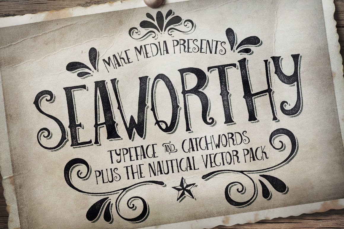 Seaworthy Typeface & Nautical Pack cover image.